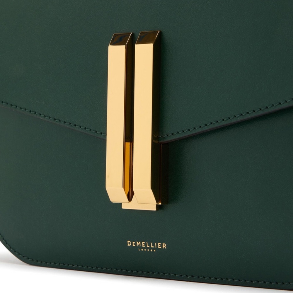 DeMellier AUTHENTIC! MEDIUM SIZE, NOT SMALL! Forest Green Crossbody/Shoulder Bag - Picture 15 of 16